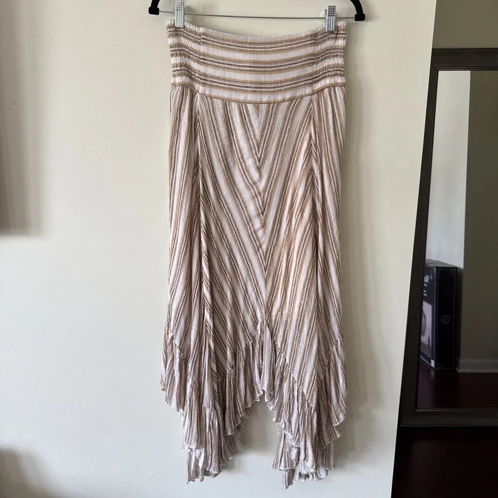 Free People Size  Med Giselle Skirt Free People  Ivory Combo New KP31